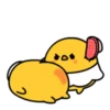 Cute egg yolk couple daily 25