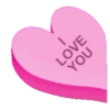 VALENTINES CANDY HEARTS BLANCA AT 12