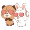 Cute Bear & Rabbit 5