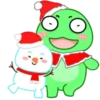 Frog & White Xmas      (Mov) 5
