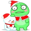 Frog & White Xmas      (Mov) 14