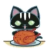 ️ gatito negrito mov 30