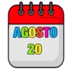 CALENDARIO AGOSTO 2 PARTE BLANCA AT 5