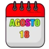 CALENDARIO AGOSTO 2 PARTE BLANCA AT 6