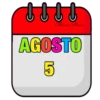 CALENDARIO AGOSTO BLANCA AT 7