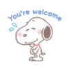Snoopy animated stickers 11