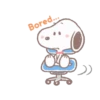 Snoopy animated stickers 12
