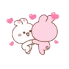 Koni & Ebi love couple rabbit 13