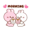 Koni & Ebi love couple rabbit 22