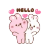 Koni & Ebi love couple rabbit 23