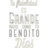 Tu fidelidad ES GRANDE NADIE COMO TU BENDITO Dios