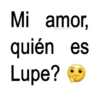 Mi amor, jojo_stickers quién es Lupe?