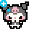 Pixeleados Kuromi ⚫🟣🎀 5