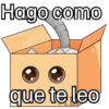 Hago como que te leo