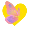 Mariposas en corazón amarillo 1 mov 12