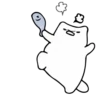 Gatito blanco mov 9