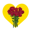 Flores en corazón amarillo mov 21