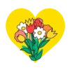 Flores en corazón amarillo mov 25