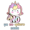 NO ya no quiero nada