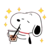 【Snoopy 可愛大動作】   WhatsApp 動態 Sticker  全套免費下載 11