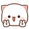 Stiker Gerak Peach Goma Gemoy 5
