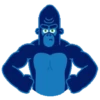 Gorilla stiker gerak Telegram🐒 7