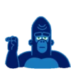 Gorilla stiker gerak Telegram🐒 6
