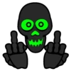 Tengkorak💀black skull 4