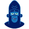 Gorilla stiker gerak Telegram🐒 13