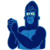 Gorilla stiker gerak Telegram🐒 5