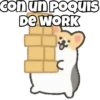 con un POQUIS DE WORK