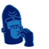 Gorilla stiker gerak Telegram🐒 9