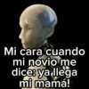 Mi cara cuando mi novio me dice: ya llega mi mamá!