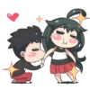 Stiker ciuman kiss couple 😘🥰 10