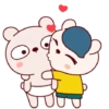 Stiker ciuman kiss couple 😘🥰 15