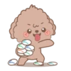 @Mycute_stickers Brown puppy andie 9