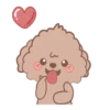@Mycute_stickers Brown puppy andie 12