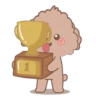 @Mycute_stickers Brown puppy andie 14
