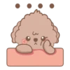 @Mycute_stickers Brown puppy andie 15