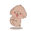 @Mycute_stickers Brown puppy andie 20