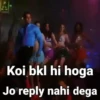 Koi bkl hi hoga Jo reply nahi dega