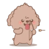 @Mycute_stickers Brown puppy andie 23