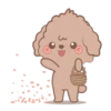 @Mycute_stickers Brown puppy andie 24