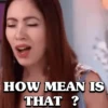 HOW MEAN IS
THAT?