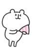 White Bear full Screen Sticker 5