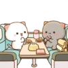 AW Cute Cat - Peach and Goma 16