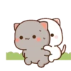 AW Cute Cat - Peach and Goma 18