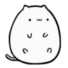 White Animated Cat 18