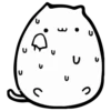 White Animated Cat 8
