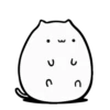 White Animated Cat 12